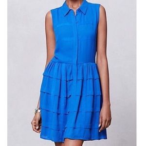 Anthropologie Tiered Habitual Shirtdress